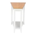 thumbnail image 5 of Lowestbest Sofa Side Table, End Table with Storage Shelf, Simple and Irregular, Walnut Color, 5 of 6