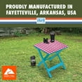 thumbnail image 6 of Ozark Trail 19-inch Plastic Folding Outdoor Camp Side Table, Vibrant Summer Print, 6 of 8