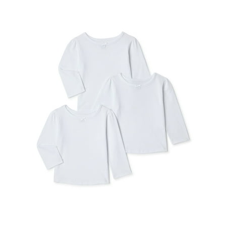 

Garanimals Baby Girls’ Basic T-Shirt with Long Sleeves 3-Pack Sizes 0/3M-24M