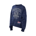 thumbnail image 3 of Women's New Era  Navy New York Yankees Throwback Oversized Boxy Sweatshirt, 3 of 4