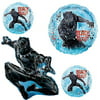 Black Panther 4 Pack Balloon Set | Giant 38 | Large 28 | 2 Round 18 Balloons | Get All Three Styles | 4 Total