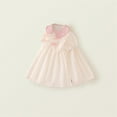 thumbnail image 6 of WOYY Toddler Girls Ruffle Bow Dress Summer Sweet Short Sleeve Dress, Sizes 3-4Y, 6 of 8