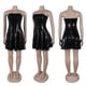 thumbnail image 4 of Minivestido PORRCEY, sexy, con lentejuelas brillantes y hombros descubiertos, negro, 4 of 5