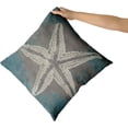 thumbnail image 3 of Vintage Starfish Pillow Cover 18x18 Inch Set of 2 Coastal Beachy Nautical Decorative Cotton Cushion Cover for Bedroom Living Room Sofa, 3 of 6