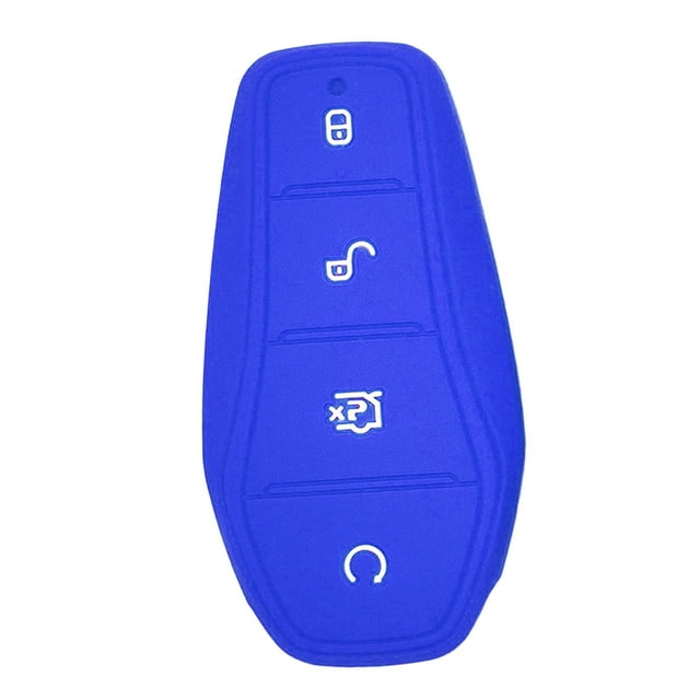 funtasica Silicone Car Remote Control Key Fob Cover Case for Byd Atto 3 Accessory Blue