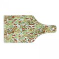 thumbnail image 1 of Rowan Cutting Board, Wilderness Rural Nature Theme in Autumn Season Rowan Flora Plant Shrubs, Decorative Tempered Glass Cutting and Serving Board, Wine Bottle Shape, Green Orange Yellow, by Ambesonne, 1 of 1