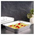 Disposable 9 x 13 Aluminum Pans Heavy Weight Half Size Deep Steam Table