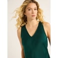 thumbnail image 3 of Free Assembly Women's and Women's Plus Sleeveless Satin Midi Dress, Sizes XS-4X, 3 of 4