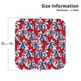 thumbnail image 3 of Kll Square Drink Coasters Set Of 4,Pu Leather Absorbent Coasters Set Decorative Coffee Cup Coasters Housewarming Gift For Home Decor-Palm Tree Pattern On Red, 3 of 9