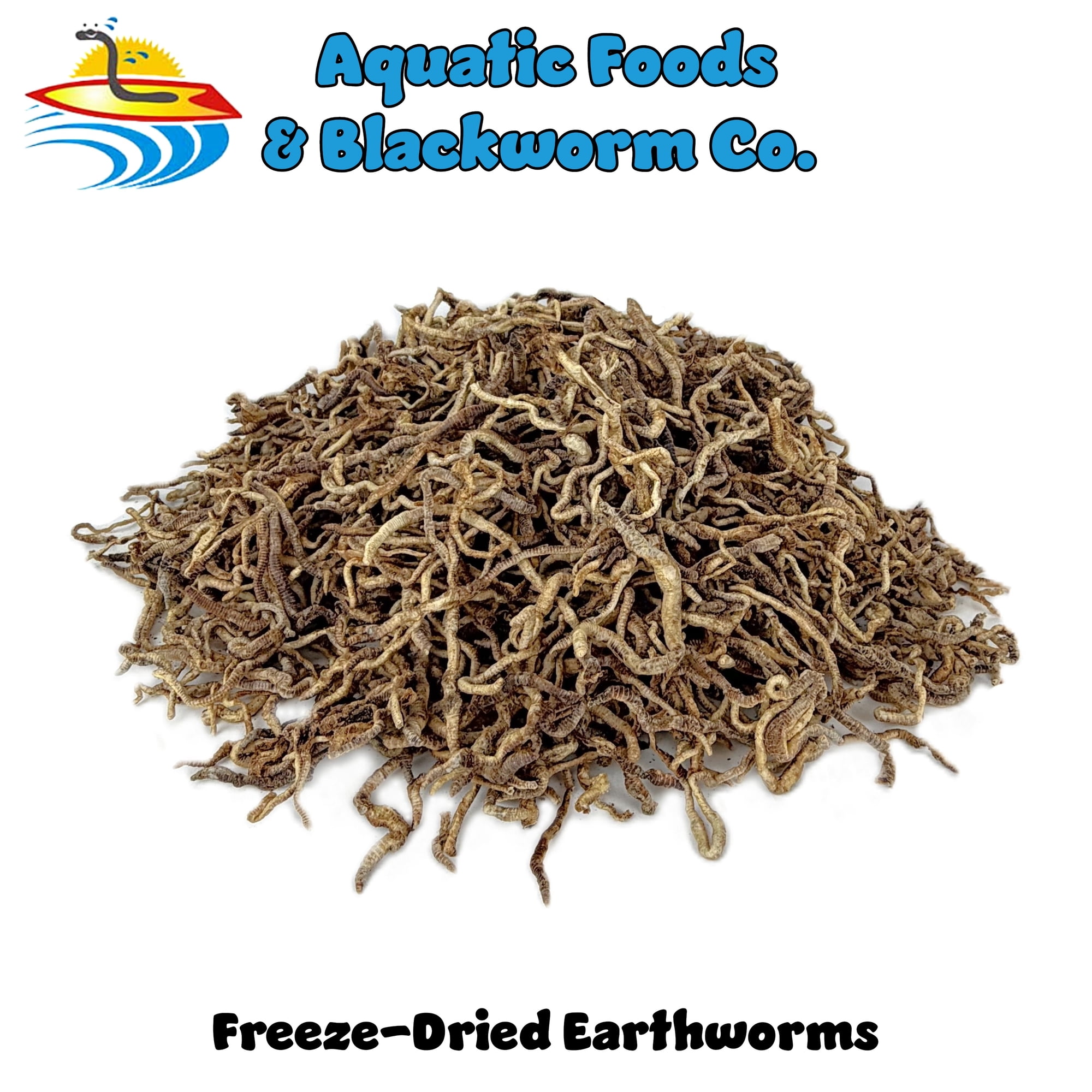 Earthworms, Freeze Dried Earthworms Perfect Hight Protein Diet for Large Tropicals, Pond Fish, All Turtles, Hamsters, All Rodents, Birds - 1/4-lb