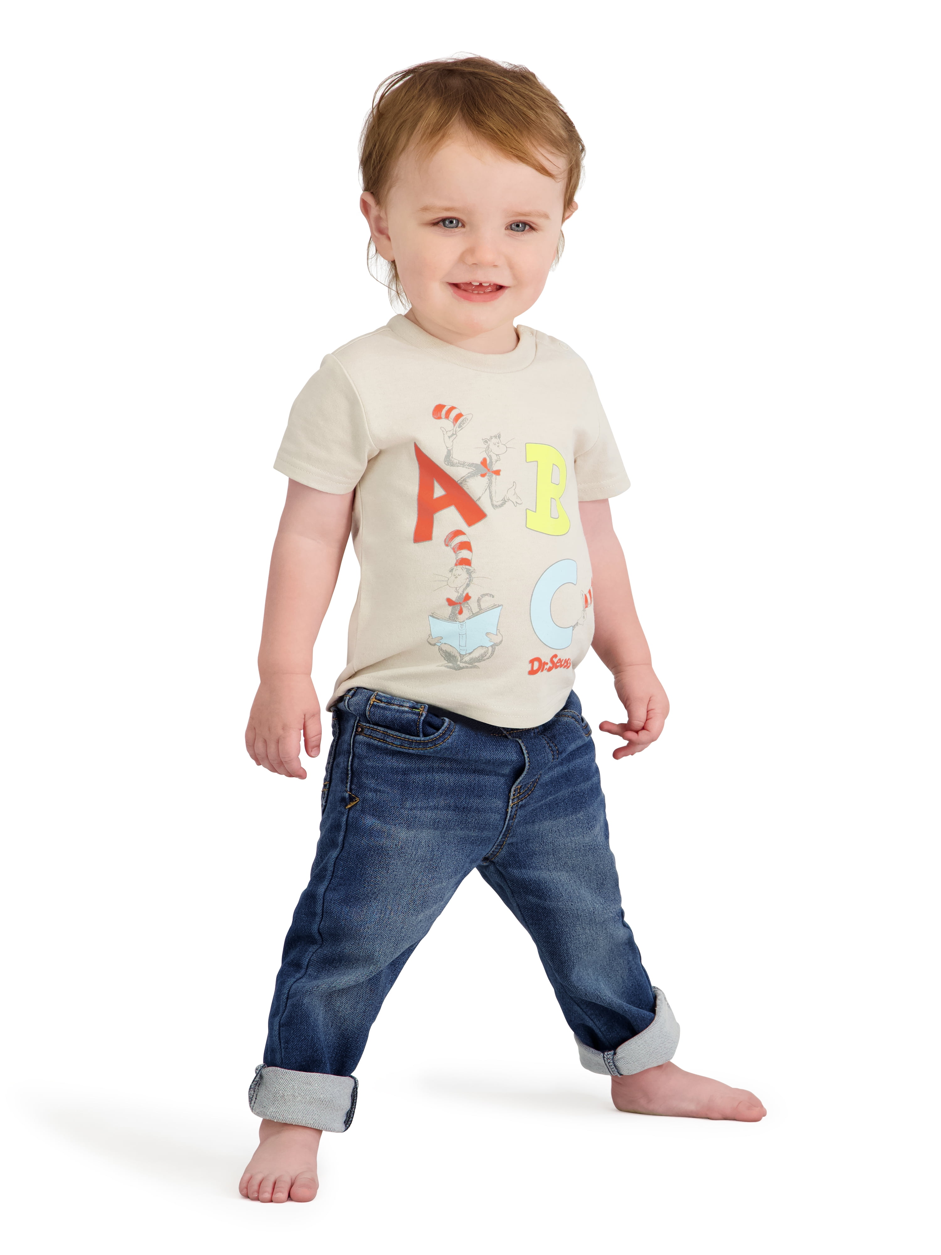The Cat In The Hat Baby Boy 2 Pack Short Sleeve Tee Shirts, Sizes 0/3 Months-24 Months