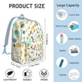 thumbnail image 5 of Cheerful Flowers Print Backpack Gift Idea Large School College Bookbag with Laptop Sleeve Reliable Everyday Backpack for Work Campus, 5 of 5