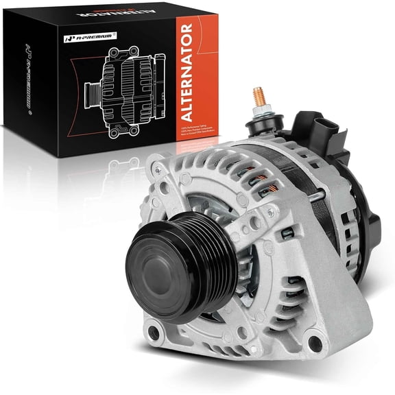 A-Premium Alternator Compatible with Chevrolet Silverado 1500 2014-2019, 2500 HD, 3500 HD, 4500 HD, 5500 HD, 6500 HD, Tahoe, Express & GMC Sierra 1500, Limited, Yukon, XL, 12V 150A 6-Groove Pulley CW