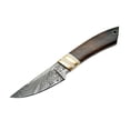 thumbnail image 3 of SANZ Full Tang Skinner Knife, 4" Stainless Steel Clip Point Blade with Saw Cut Handle for Hunting and Field Dressing, 3 of 5