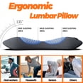 thumbnail image 5 of 3 in 1 Lumbar Pillow，Smooth Triple Fusion Electric Back Massager with Vibration & Heat for Bed,Chair, 5 of 7