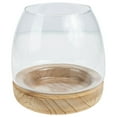 thumbnail image 3 of NICEXMAS Glass Containers for Hydroponic Plants Transparent Wood 1 Set, 3 of 8