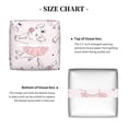 thumbnail image 5 of Gaeub Cute Piggy Ballerina Print Leather Tissue Box Cover Square,Tissue Holder,Leather Paper Case,PU Leather Tissue Box Holder Decorative for Bathroom, Home Office Decor, 5 of 7