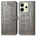 thumbnail image 2 of For Xiaomi Redmi Note 14 4G (163.25x76.55x8.16mm) Leather Wallet Case Flip Phone Cover with Cute Cat, 2 of 5