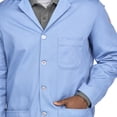 thumbnail image 3 of Bulwark Men's FR Lab Coat, Light Blue, Large, 3 of 7