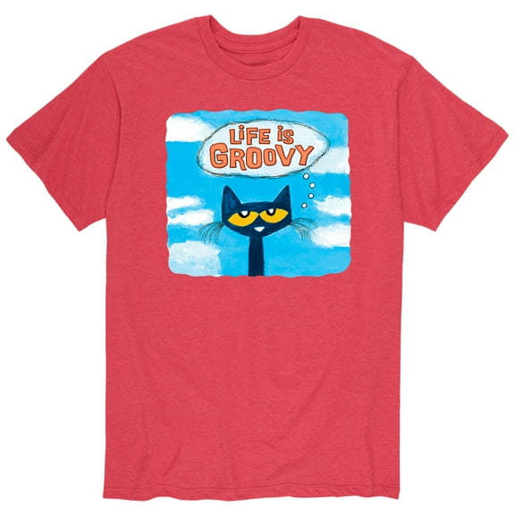 Pete The Cat - Life Is Groovy - Men's Short Sleeve Graphic T-Shirt