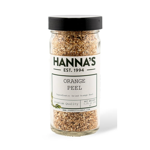 Hanna's Orange Peel, 4 fl oz Glass Jar