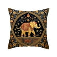 thumbnail image 2 of CaiYueKe Vintage Bohemian Elephants Series Pillow Cover Decorative Throw Pillowcase for Sofa Living Room Bedroom Home Decor Accent Cushion Polyester Fabric Soft Glossy Digital Print Modern Boho Chic, 2 of 7