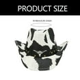 thumbnail image 3 of lanema Western Stylish Hats Black and White Patterns Hat for Animal Theme Party, 3 of 8