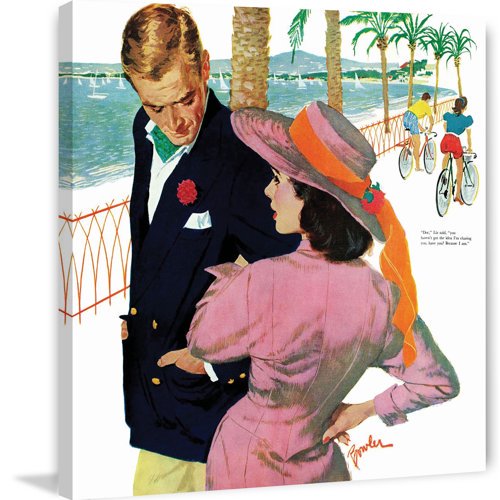 Marmont Hill "The Strategy of Love" by Joe Bowler Painting Print on Canvas