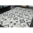 thumbnail image 6 of Dark Light Grey Modern Geometric Area Rug Tapis 2x3, 3x10, 4x5, 5 x 7, 8x10, 9 by 12 feet For Living Dining Room Bedroom Patio Hallway Diamond Pattern, 6 of 7