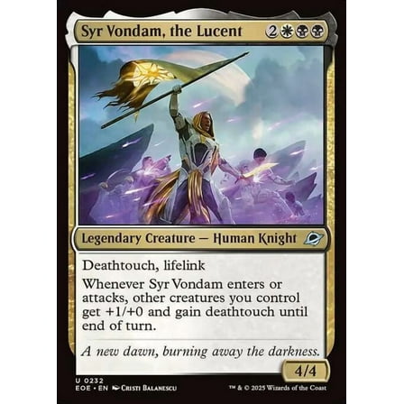 MtG Edge of Eternities Uncommon Syr Vondam, the Lucent (FOIL) #232