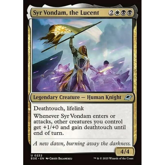 MtG Edge of Eternities Uncommon Syr Vondam, the Lucent (FOIL) #232