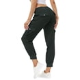 thumbnail image 1 of Pantalones cargo MoFiz para mujer, ligeros, para senderismo al aire libre, color gris oscuro, talla M, 1 of 7