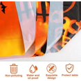 thumbnail image 4 of 54x72 Inch Halloween Pumpkin Tablecloth 2pcs Pe Rectangle Pumpkin Bat Skeleton Picnic Table Cover Reusable, 4 of 5