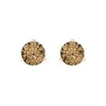 thumbnail image 3 of Clara Pucci 2Ct Champagne Round Cut VVS1 Screw Back Stud 14k Solid hypoallergenic Gold Designer Earrings For April, 3 of 7
