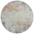 thumbnail image 2 of Addison Rugs Chantille Indoor/Outdoor Transitional Abstract Teal Washable Round Rug, 8' x 8', 2 of 6