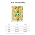 thumbnail image 4 of Throw Blanket for Couch Sofa and Bed, Funny Green Golden Yellow Pear Super Soft Plush Throw Blanket, Fuzzy Cuteness Comfy Warm Washable Flannel Blanket & Throws for All Season 50"x40", 4 of 5