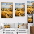 thumbnail image 4 of Designart "Harvesting Gold in the Pastoral Farm I" Landscape & Nature Floater Framed Canvas Art Print, 4 of 7