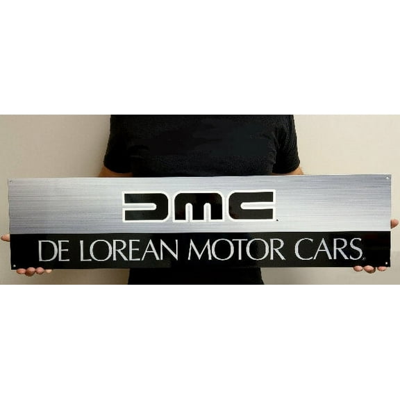 DMC Delorean Reproduction Dealership Steel Sign