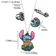 thumbnail image 5 of Collar de puntada Ohana media, colgante familiar, cadenas de cuello, dibujos animados de Disney, collares de puntada lindos para hombres y mujeres, joyería de moda, 5 of 5