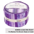 thumbnail image 6 of Soimoi Jelly Roll Fabrics for Quilting 40 Strip 2.5" Cotton Strips Bundles, Perfect Quilting Fabric for Craft Project, Precut Quilt Fabirc, Cotton Strips for Home Decor, Rugs - Tonal Violet Florals, 6 of 9