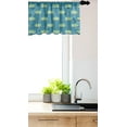 thumbnail image 3 of Ambesonne Transportation Window Valance, Bus and Stop Signs, 42" x 18", Sea Blue Mustard, 3 of 3