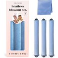 thumbnail image 1 of wonima02 Classic Heatless Curls Overnight Rods No Heat Hair Curlers Curling Iron Jumbo Flexi Rods Large Foam Hair Rollers for Long Short Hair to Sleep in with Satin Scarf Styling Tools Blue, 1 of 1