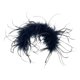 thumbnail image 3 of Diadema de plumas Yinane para el cabello y disfraz Negro, 3 of 8