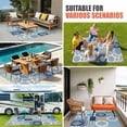 thumbnail image 3 of Bohemia Floral Outdoor Rug 4x6 Ft, Non Slip Washable Area Rug, Retro Mediterranean Texture Patchwork Blue Patio Rugs Carpet Runner, Large Floor Mat for Indoor/Outdoor Deck Porch Camping, 3 of 8