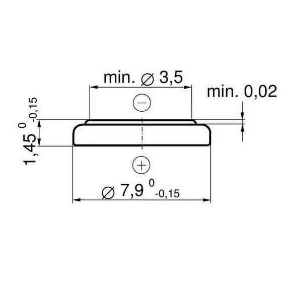 341 Watch battery - Strip of 5 Batteries