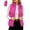 A-Hot Pink, variant on Puffer Vest for Women High Collar Padded Warm Lightweight Outerwear with Storage Bag Vest
