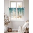 thumbnail image 3 of Blue Eucalyptus Leaves Sheer Curtains 2 Panels Set Summer Watercolor Plants Linen Sheer Window Curtains Light Filtering Rod Pocket Voile Drapes for Bedroom Living Room 52"x54", 3 of 8