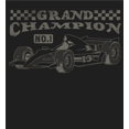 thumbnail image 2 of Formula One Grand Champion F1 Car Adult Black Long Sleeve Hoodie-Large, 2 of 3