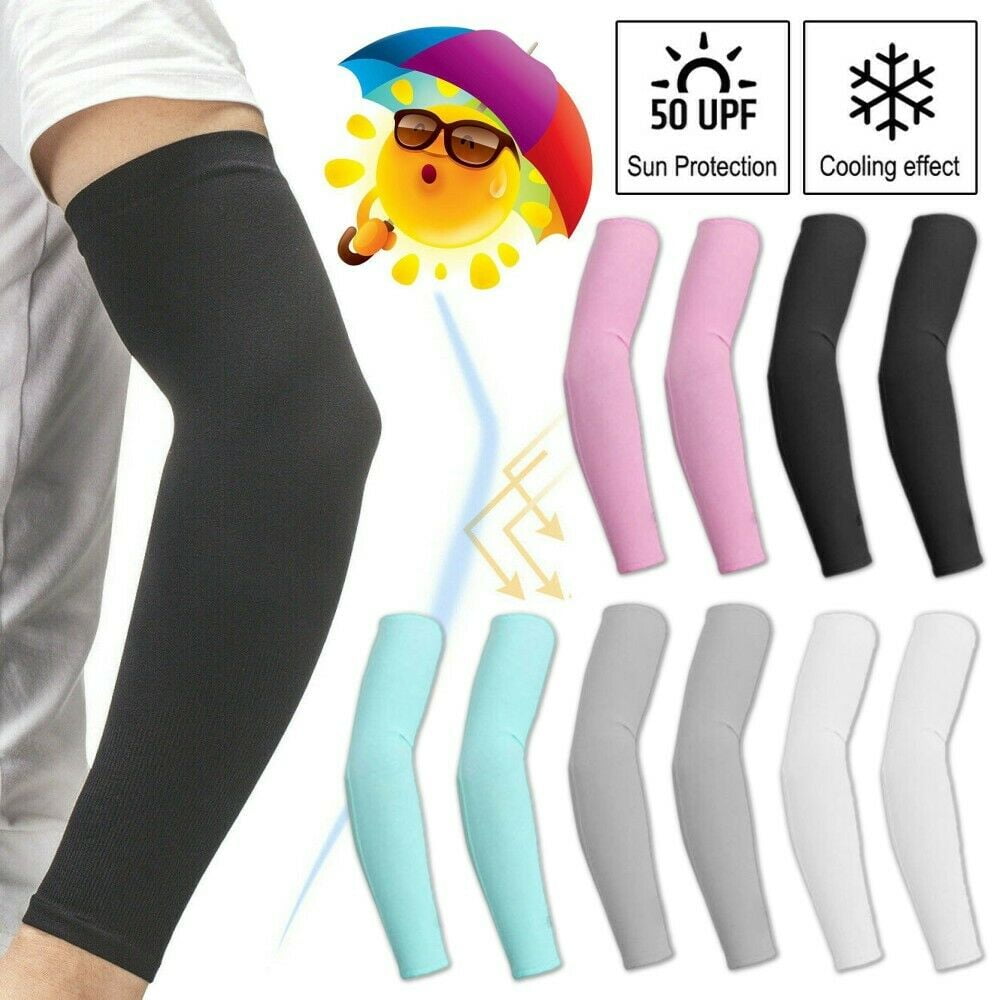 3 Pairs Cooling Arm Sleeves Cover UV Sun Protection Basketball Sport 
