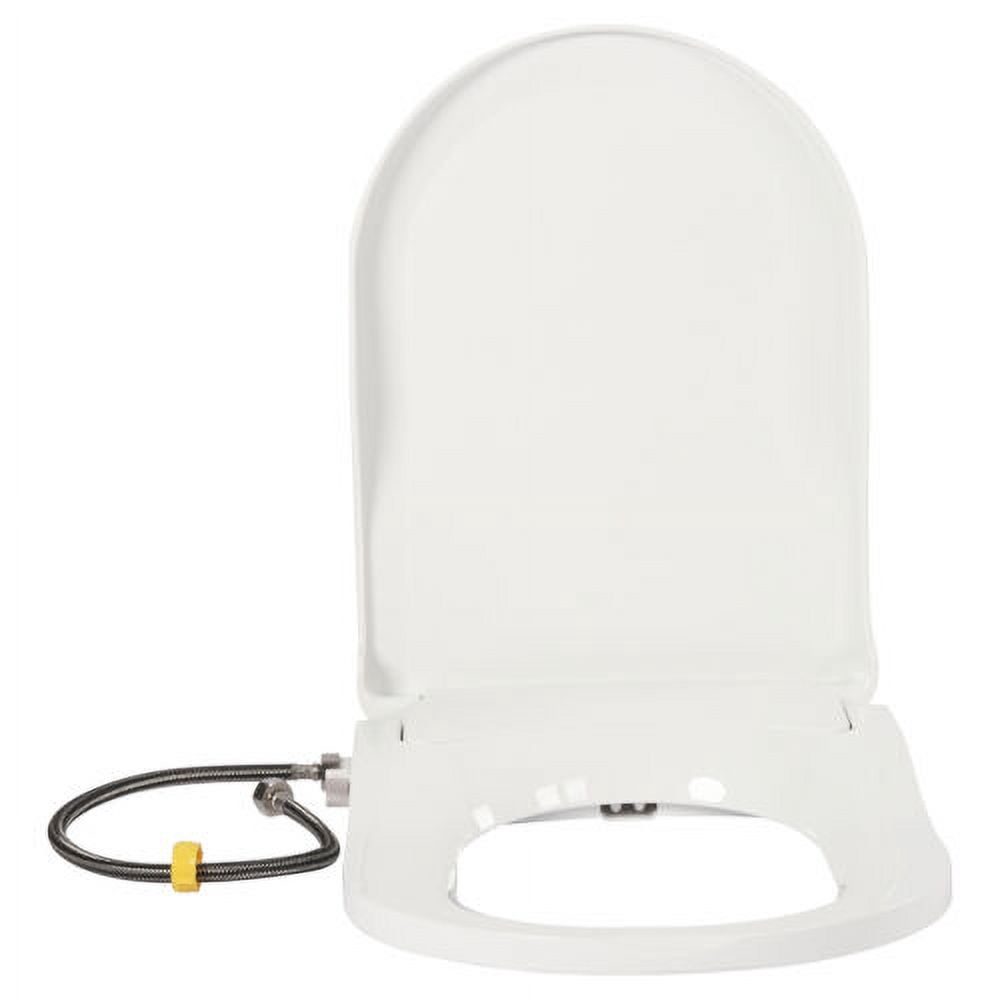 Non-Electric Bidet Toilet Seat Dual Nozzle Fresh Water Spray D-Shape